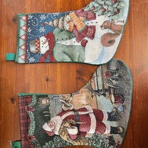 Festive Christmas Stockings Set